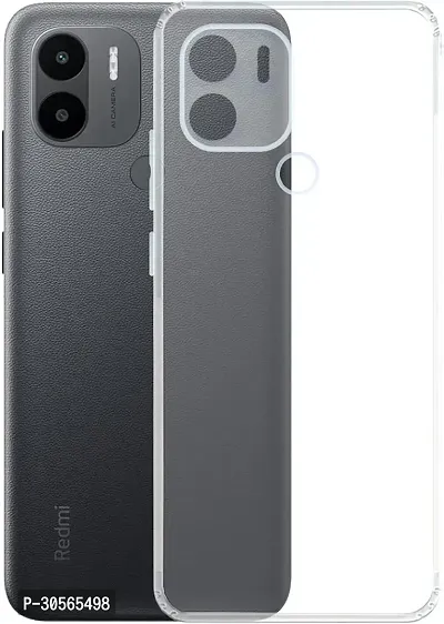 Coverblack Camera Bump Protector Rubber Back Cover For Redmi A2+Transparent-thumb2