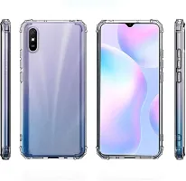 Coverblack Shock Proof Silicon Back Cover For Mi Redmi 9I SportTransparent-thumb1