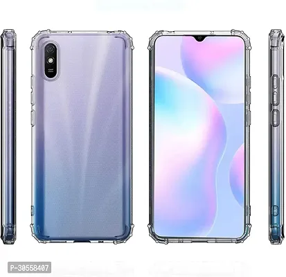 Coverblack Shock Proof Silicon Back Cover For Mi Redmi 9I SportTransparent-thumb2