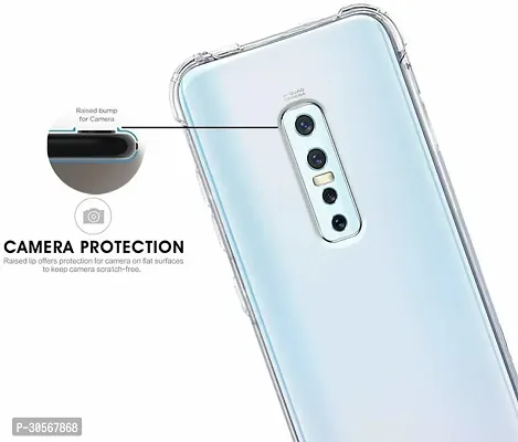 Coverblack Dual Protection Rubber Back Cover For Vivo V17 ProVivo 1909Transparent-thumb2