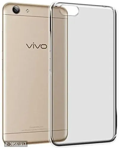 Coverblack Shock Proof Rubber Back Cover For Vivo 1606 , Vivo Y53Transparent-thumb0