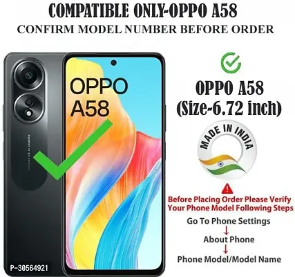 Coverblack Waterproof Rubber Back Cover For Oppo Cph2577 , Oppo_A58 4GTransparent Totu-thumb4