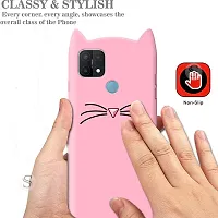 Coverblack Flexible Silicon Back Cover For Oppo Cph2179 , Oppo_A15SLight Pink-thumb3