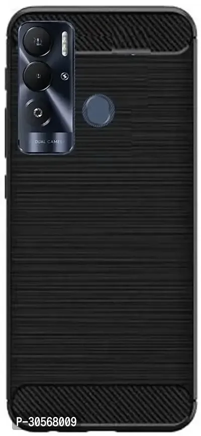 Coverblack Grip Case Rubber Back Cover For Tecno Pova Le6 , Pova NeoBlack-thumb2