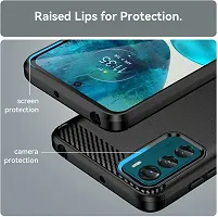 Coverblack Dual Protection Rubber Back Cover For Motorola G42Black-thumb4