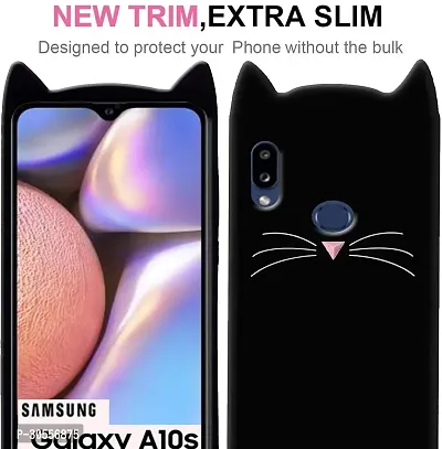 Coverblack Flexible Silicon Back Cover For Samsung Galaxy A10SSma107FBlack-thumb5