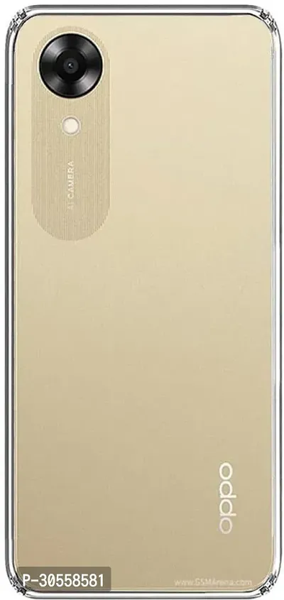 Coverblack Dual Protection Rubber Back Cover For Oppo Cph2471 , A17KTransparent Totu-thumb2