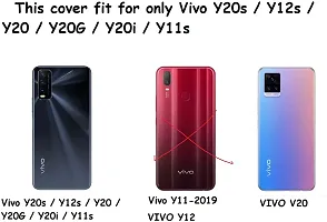 Coverblack Hybrid Tpu Silicon Back Cover For Vivo Y12SDark Black-thumb3