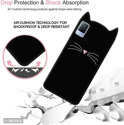 Coverblack Hybrid Tpu Silicon Back Cover For Vivo V21 5GDark Black-thumb5