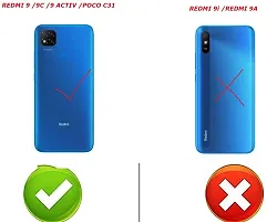 Coverblack Cases With Holder Rubber Back Cover For Redmi 9 ActivTransparent-thumb3