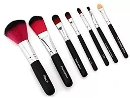 SLUKRL Kitty Makeup Brush Set with Storage Case (7 Pcs, Black) - (Pack of 7)-thumb2