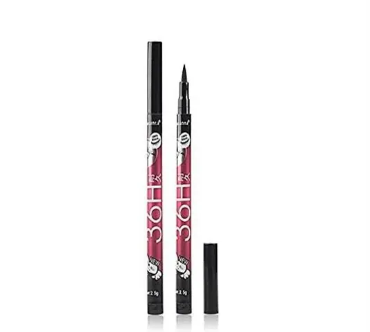 Glavon Colossal New York Matt Eye Liner Pencil for Oily Eyes Combo of Crazy Lips Lip Balm(Paech) [ Special Pack of 2 Items ]