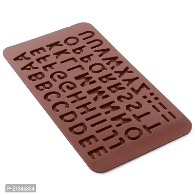 Luximal? Flexible Silicone Alphabets Chocolate Mould Candy Ice Making Cube Tray (21 x 15 cm, 56 Cavities)-thumb4