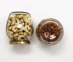 Luximal? Glass Jar with Air Tight Gold Lid for Kitchen Dried Masla Storage Jar,Honey Jar,Jar and Container,Spice Masala Jar 500 ML (pack Of 3)-thumb2
