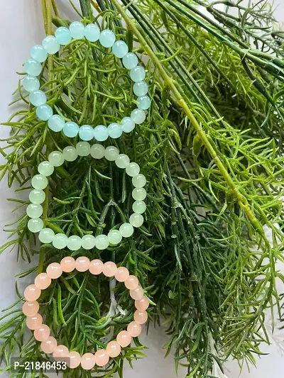 Luximal Natural Reiki Healing Feng Shui Vastu Crystal Gemstone Beads Bracelet Original Crystal Bracelets for Men and Women (Green)-thumb5