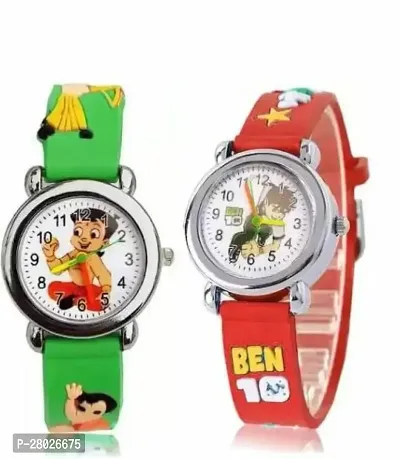 Analog Watch - For Boys New Generation Kids Watch Children Watch Kids Love Kids Design Exclusive Style Kids Trendy Hot Selling  ( PACK OF 2 )