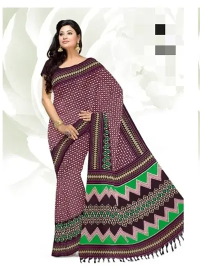 Stylish Macro Regular Wear Saree With Blouse Piece For Women