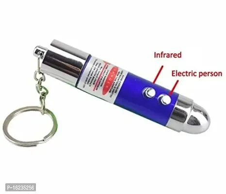 Maddy Group Shocking Laser Light With Key Chain  Laser Pointer With Shocking Switch  Prank Gag Toy-thumb0