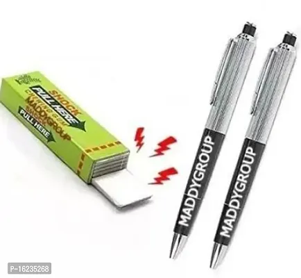 Maddy Group Electric Shocking Toy Pen  Chewing Gum,Prank Gag Toy  2 Pen  1 Chingum Prank Toy Combo  Friends Fool Toy For Surprise Them (Multiprinted , Pack Of 3)