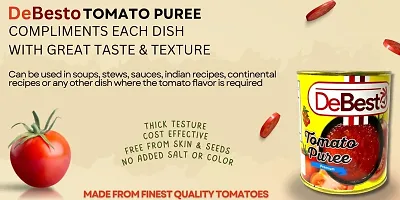 DeBesto Premium Tomato Puree (850 g, Pack of 2)-thumb3