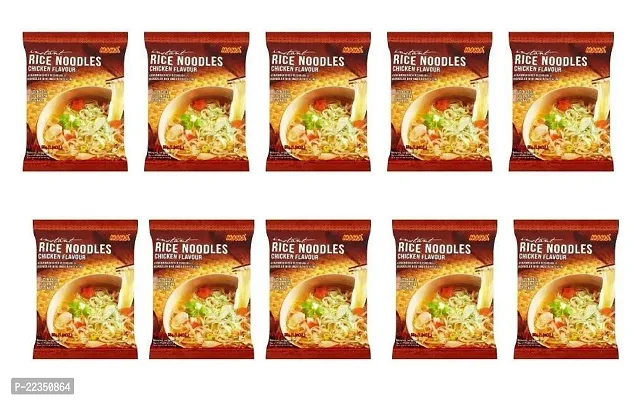MAMA Gluten Free Instant Rice Noodles Chicken - Pack of 10
