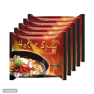 MAMA Instant Noodles HOT  Spicy 90g (Pack of 5)