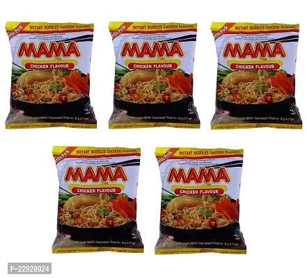 MAMA Instant Noodles Chicken Flavor 90g (Jumbo Pack) - Pack of 5-thumb0