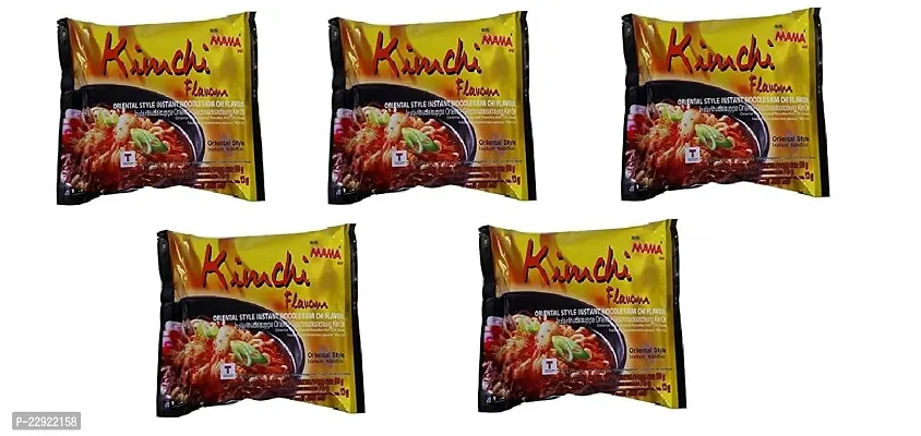 MAMA Instant Noodles Kimchi 90g  (Pack of 5)-thumb0