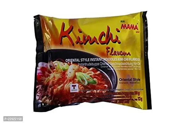 MAMA Instant Noodles Kimchi 90g  (Pack of 5)-thumb2