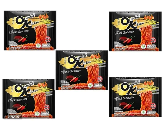 MAMA Oriental Kitchen Noodles 85g - Hot Korean, Pack of 5-thumb0