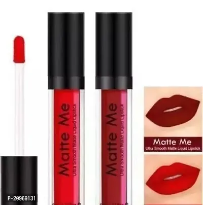 Liquid Lipstick (Ultra Smooth Matte Lip Cream) Pack of 2-thumb0