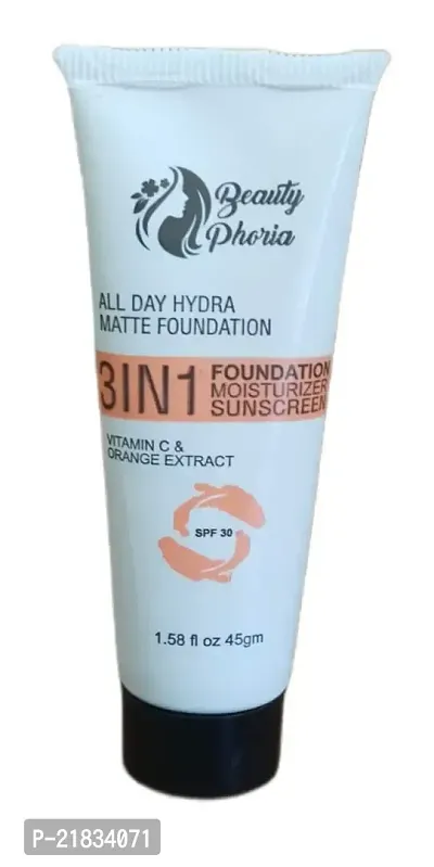 3IN1 Foundation Moisturizer Sunscreen Vitamin-C  Orange Extract