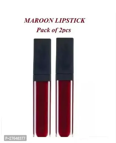 Matte Me Liquid Lipstick  Maroon  Colour Pack of 2 Piece-thumb0