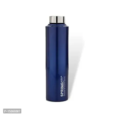 Useful Stainless Steel Water Bottle 1000Ml -Set Of 1,Blue-thumb0