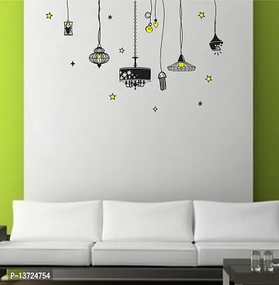 Abstract Hanging Lamps Lights Wall Sticker  116X73 Cm-thumb3