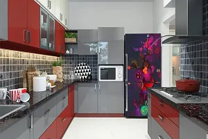 Advait Designs Abstract Design Colourfull Design Fridge Sticker Fridge Wrap Decorative Sticker (PVC Vinyl 160x60)-AD_PCFS350-thumb3