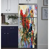 Advait Designs Abstract colourfull Painting Fridge Sticker Fridge wrap Decorative Sticker (PVC Vinyl 60cm X 160cm )-AD_PCFS309-thumb2