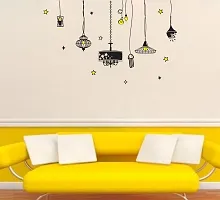 Abstract Hanging Lamps Lights Wall Sticker  116X73 Cm-thumb1