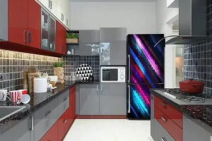 Advait Designs Abstract Design Colourfull Design Fridge Sticker Fridge Wrap Decorative Sticker (PVC Vinyl 160x60)-AD_PCFS343-thumb3