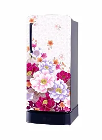 ADVAIT Design Abstract Design Colourfull Flower Fridge Wrap Decorative Sticker (120 CmX60Cm )-thumb4