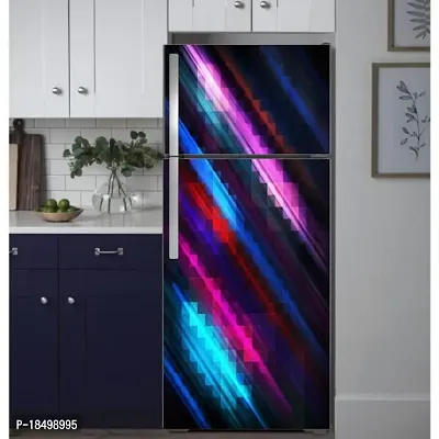 Advait Designs Abstract Design Colourfull Design Fridge Sticker Fridge Wrap Decorative Sticker (PVC Vinyl 160x60)-AD_PCFS343-thumb3