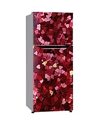 Advait Designs - red loveing Hearts colourfull Hearts Wallpaper Poster Adhesive Vinyl Sticker Fridge wrap Sticker (PVC Vinyl Covering Area 60cm X 160cm ) FD150-thumb1