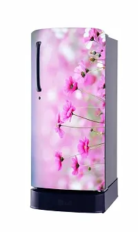 ADVAIT Design Vinyl Beautiful Pink Flower Adhesive Vinyl Sticker Fridge wrap Decorative Sticker (120 CmX60Cm )-thumb4