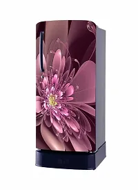 ADVAIT Design Abstract Design Colourfull Flower Fridge Wrap Decorative Sticker (120 CmX60Cm )-thumb4