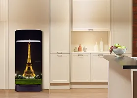 ADVAIT Design Decorative Eiffel Tower Vinyl Fridge Cover Decorative Sticker (120 CmX60Cm )-thumb1