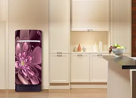 ADVAIT Design Abstract Design Colourfull Flower Fridge Wrap Decorative Sticker (120 CmX60Cm )-thumb1