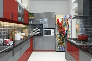 Advait Designs Abstract colourfull Painting Fridge Sticker Fridge wrap Decorative Sticker (PVC Vinyl 60cm X 160cm )-AD_PCFS309-thumb3