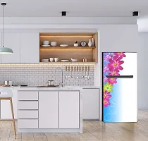 Advait Designs Beautifull Decorative Colourful Flower Fridge Sticker (Multicolor PVC Vinyl 120x60)-AEFS100-thumb4