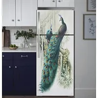 Advait Designs Fridge Sticker Beautiful Peacock Sticker for Fridge wrap Decorative Sticker (PVC Vinyl 60x160)-thumb2