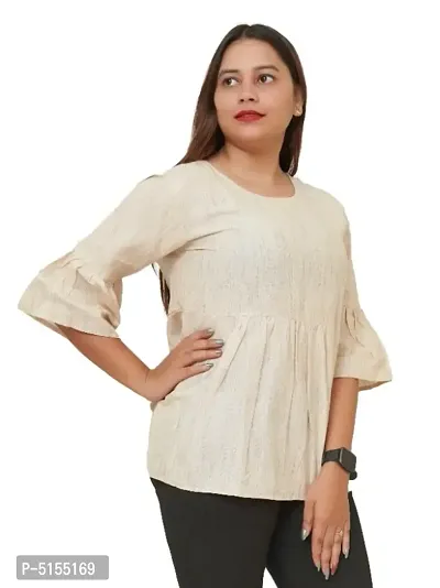 Stylish Cotton Bell Sleeves Tops  Tunics-thumb2